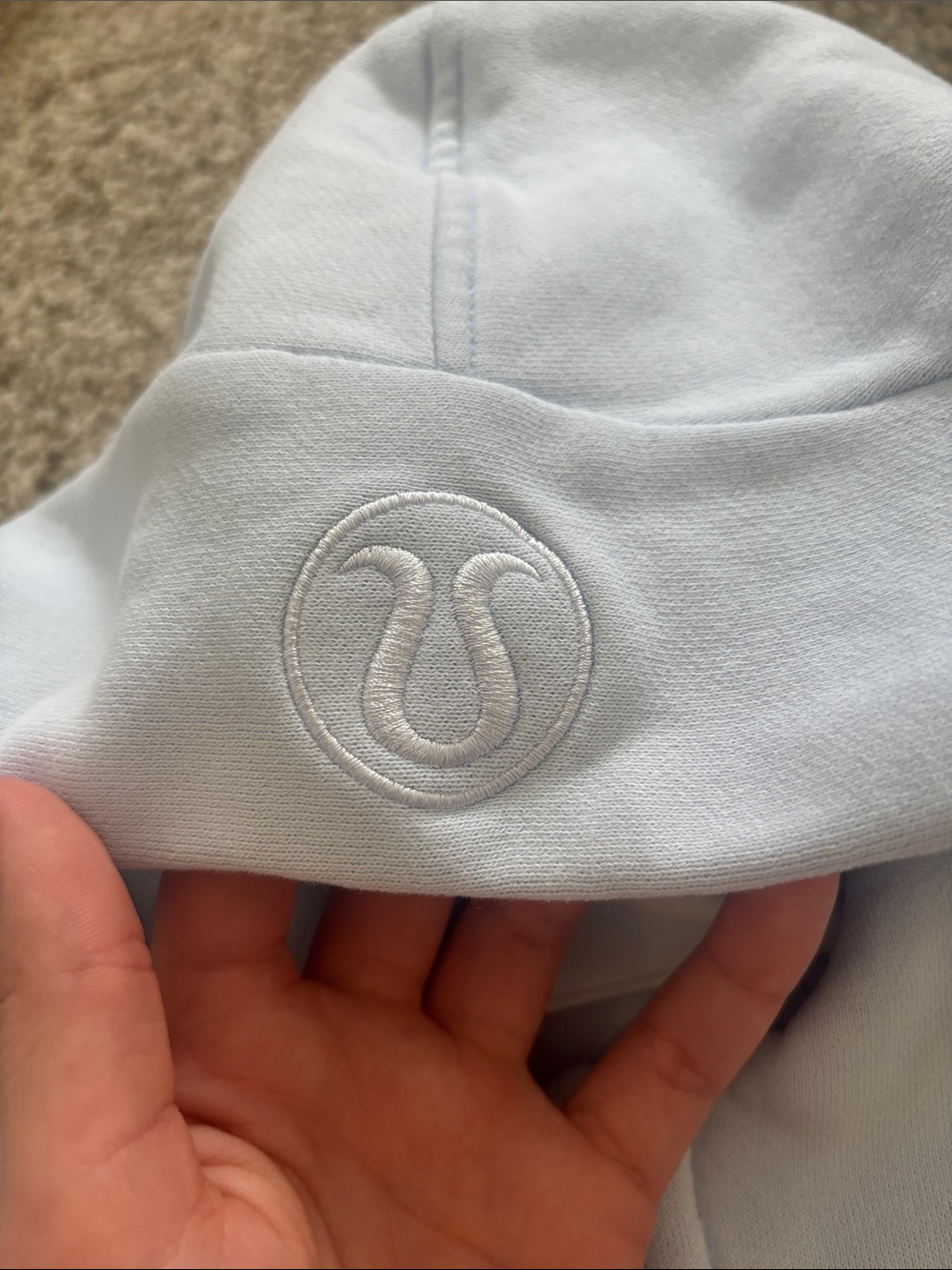 lululemon athletica Light Blue Half-Zip Hoodie - Picture 3 of 4